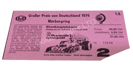 This ticket from Nurburgring
