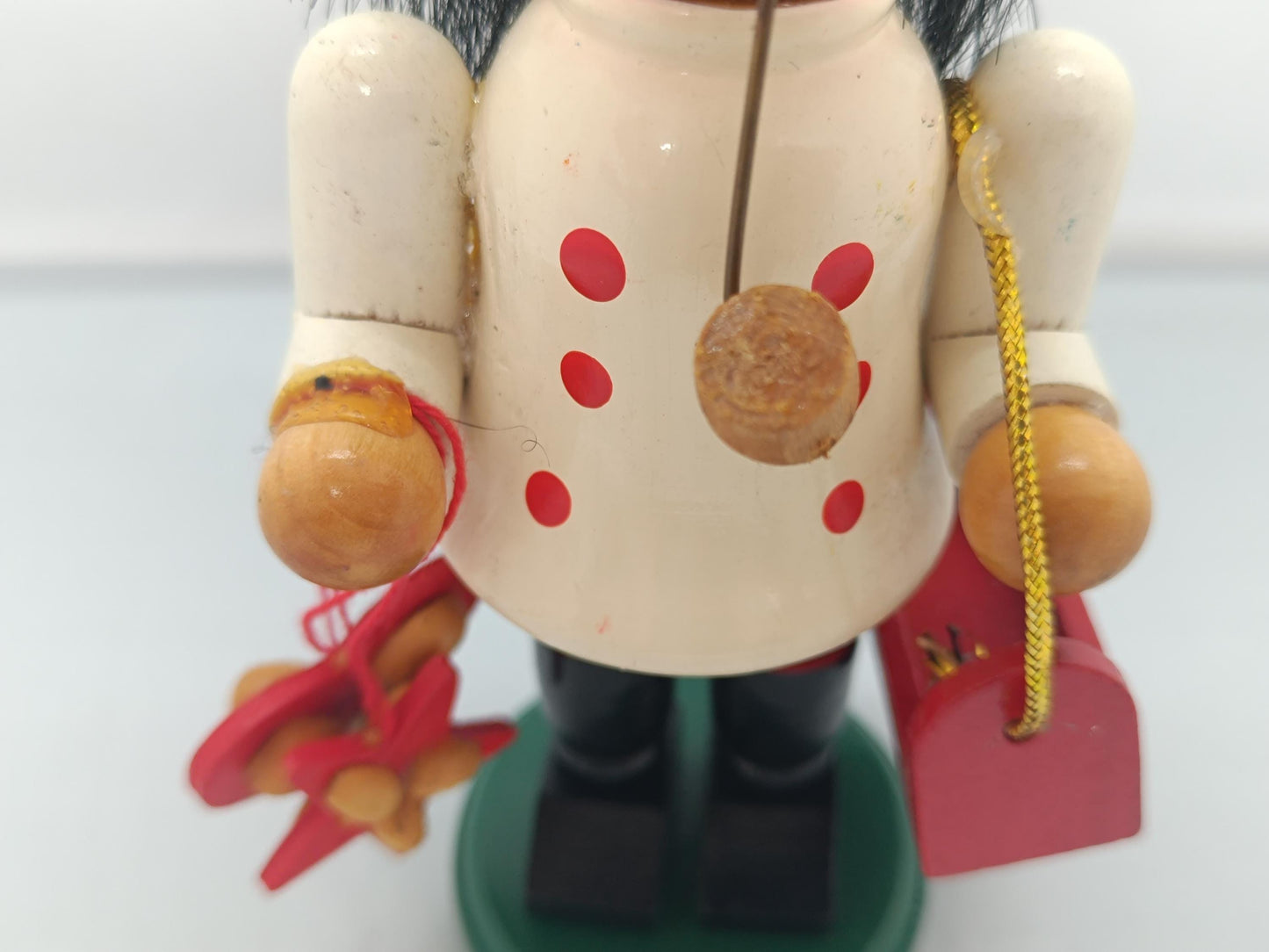 Vintage Wooden Chef Smoker Raucher 17 cm