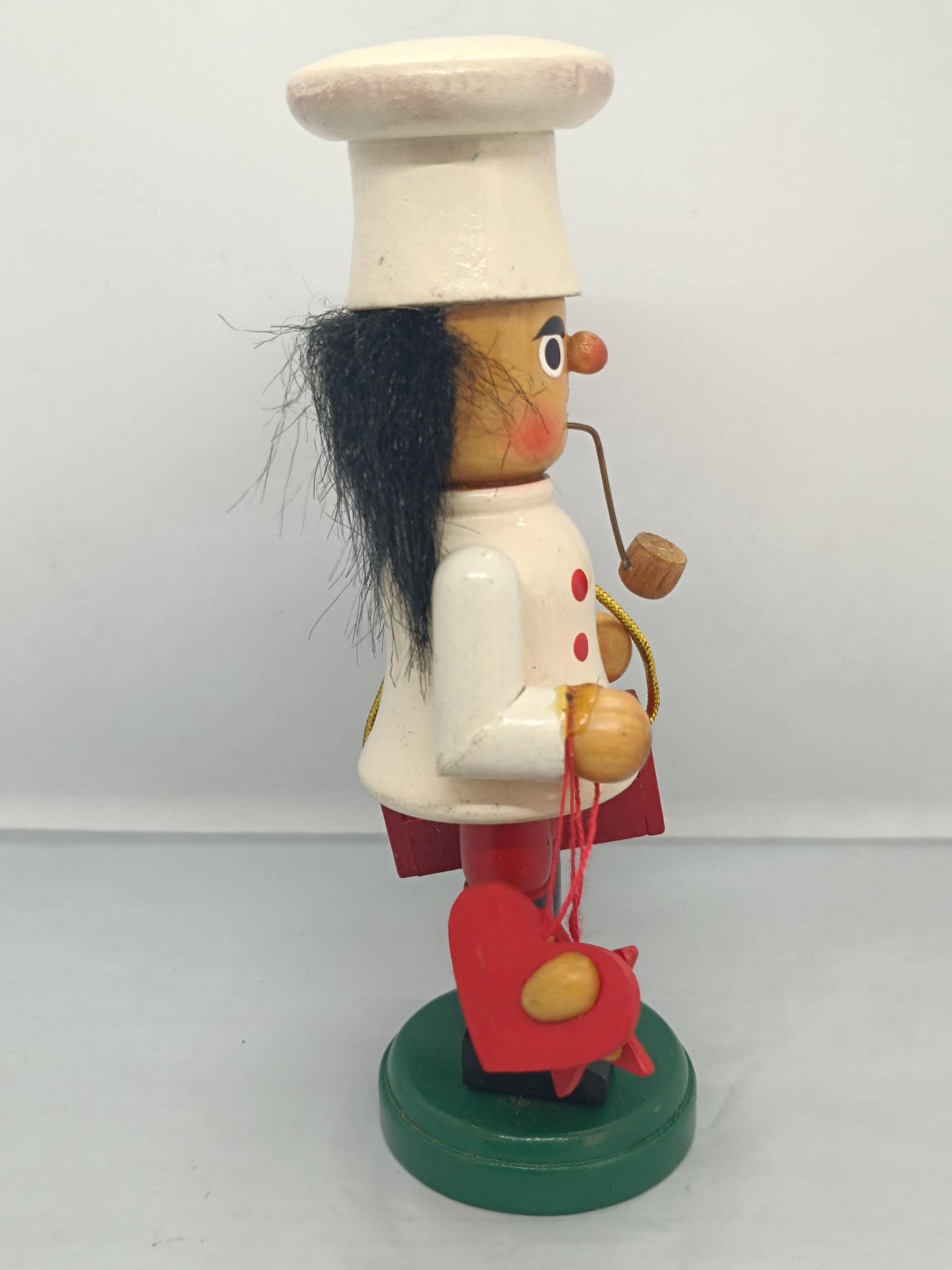 Vintage Wooden Chef Smoker Raucher 17 cm