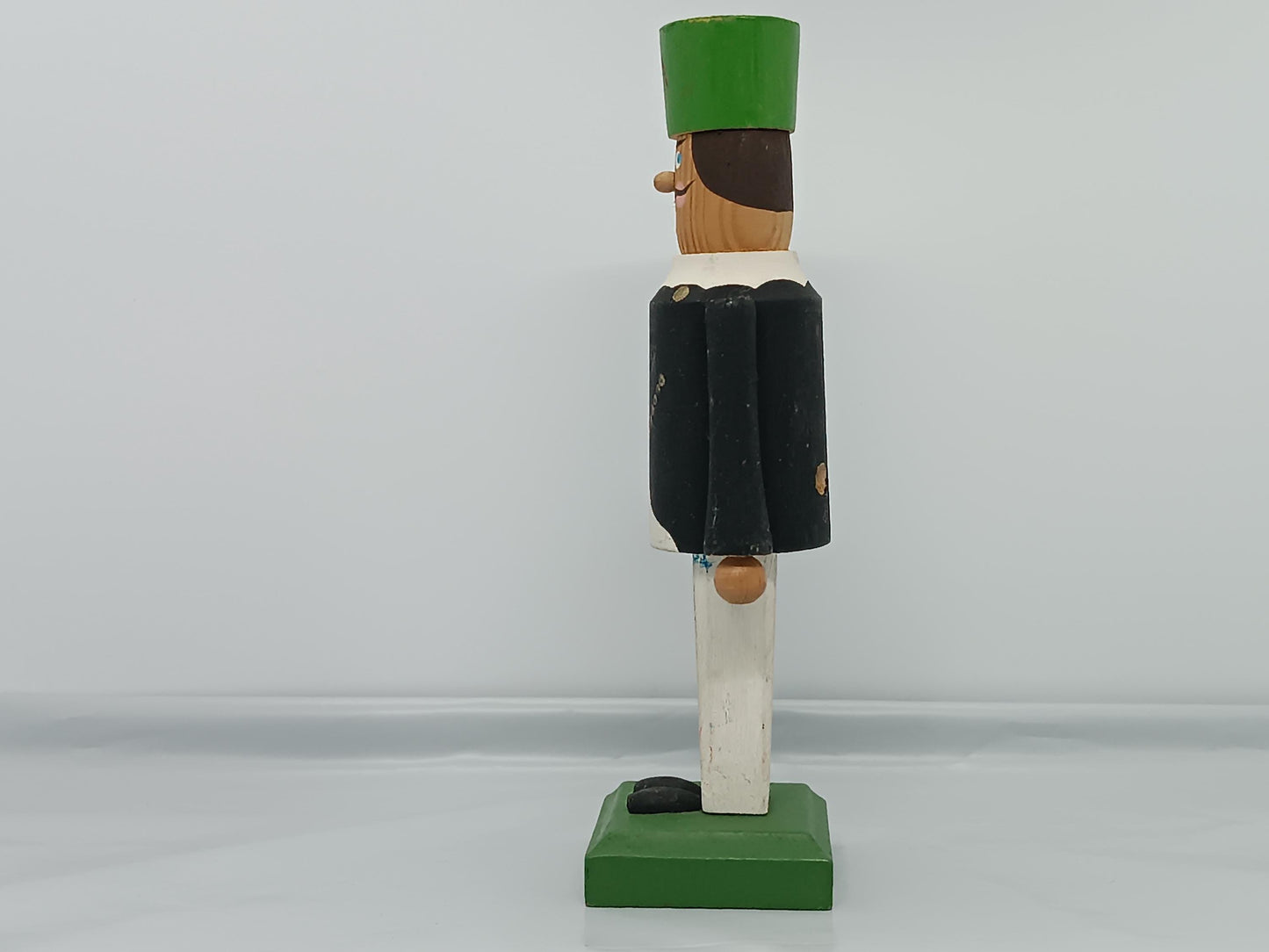 Vintage Wooden Miner Smoker Raucher 17 cm