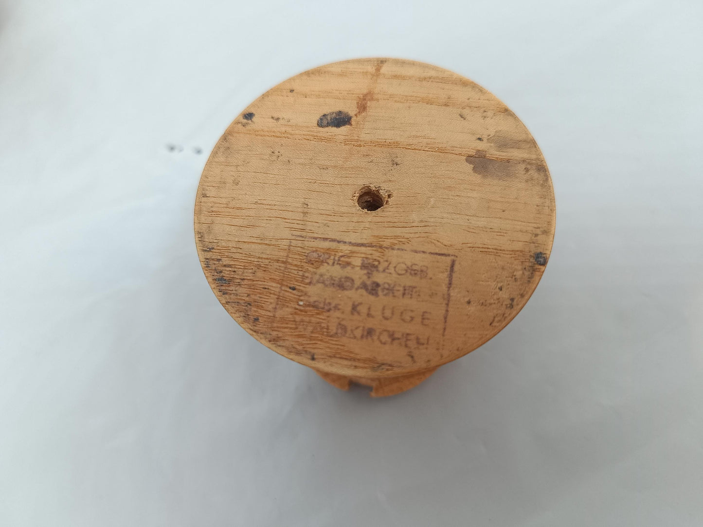 Vintage Natural Wooden Smoker Night Watchman Raucher 7"
