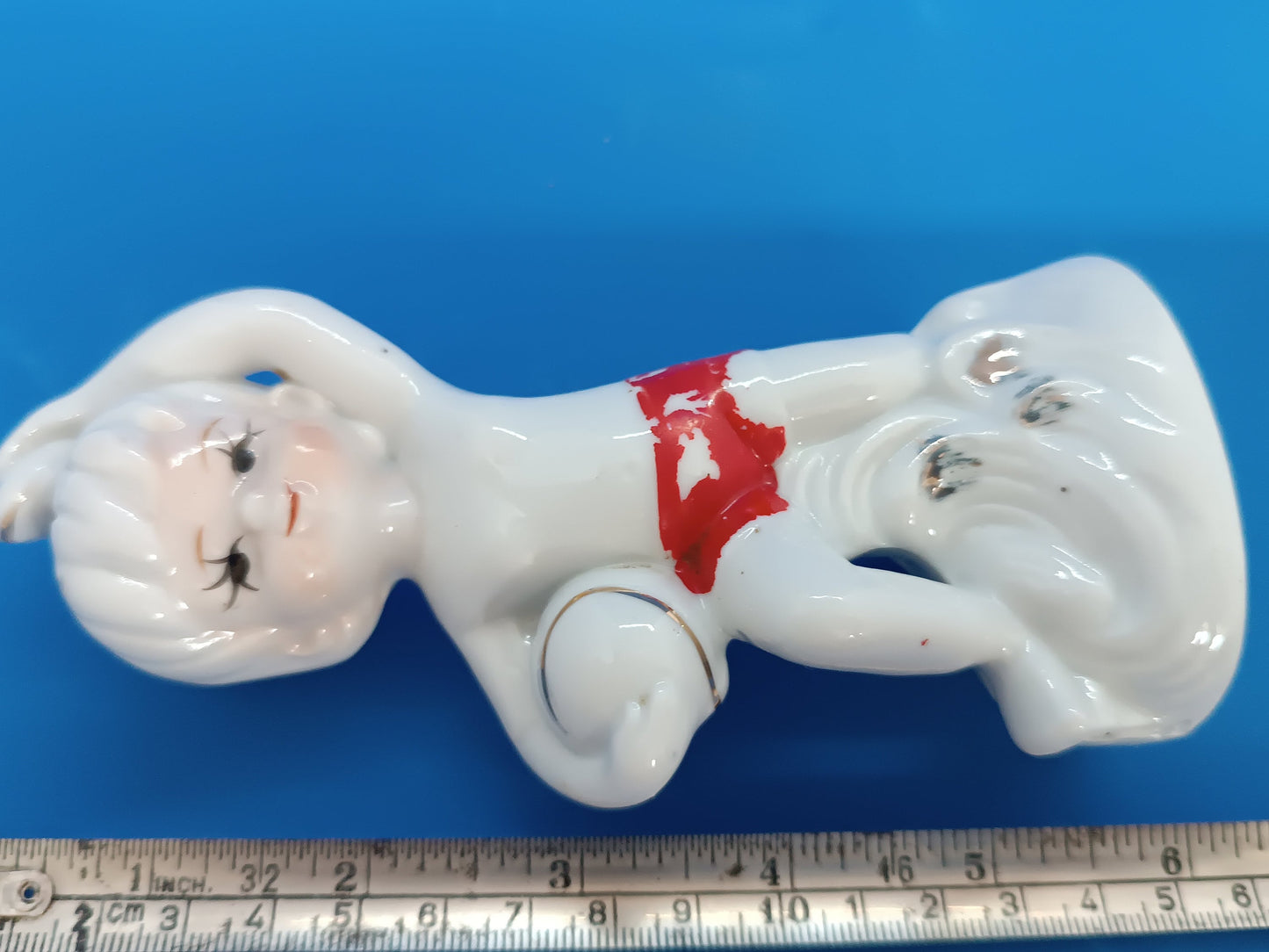Vintage porcelain Figure Sport Football