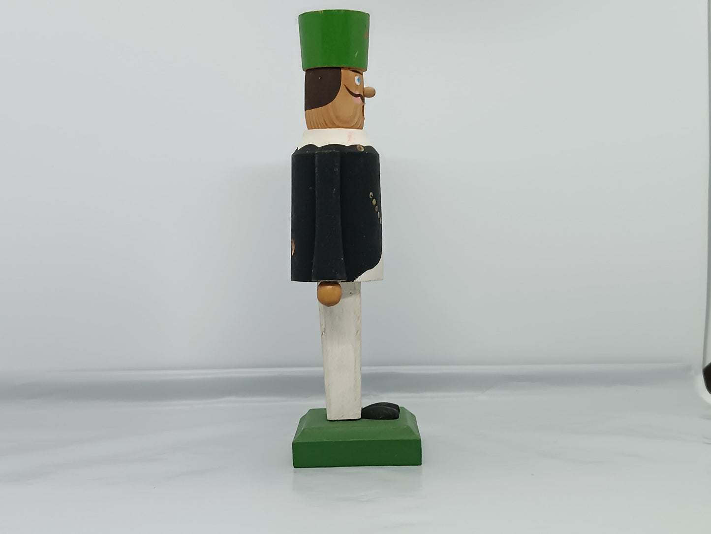 Vintage Wooden Miner Smoker Raucher 17 cm