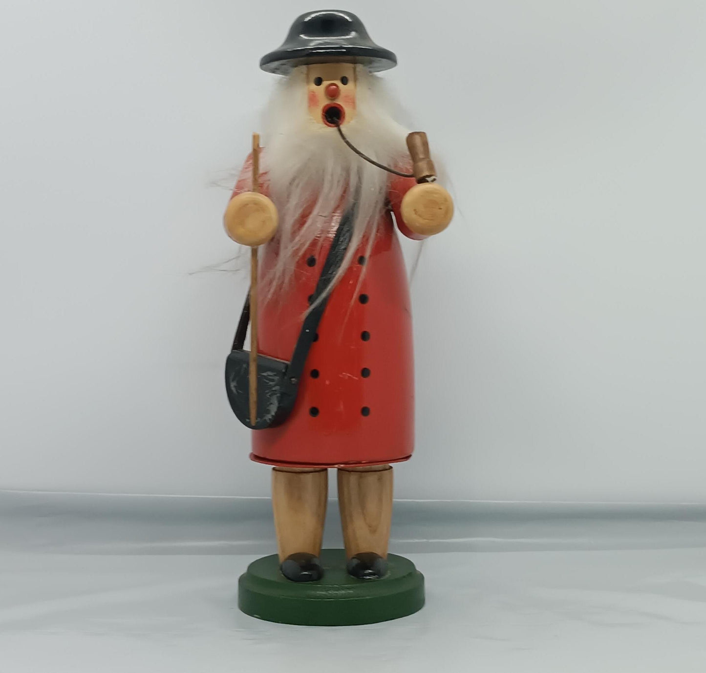 Vintage Wooden Shepherd Smoker Raucher 23 cm