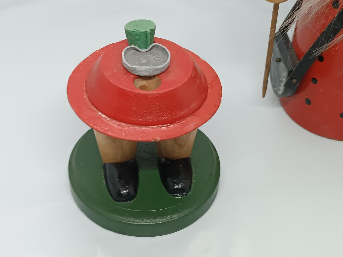 Vintage Wooden Shepherd Smoker Raucher 23 cm