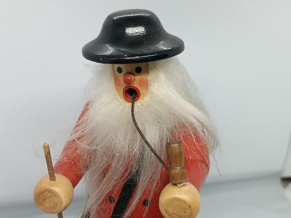 Vintage Wooden Shepherd Smoker Raucher 23 cm