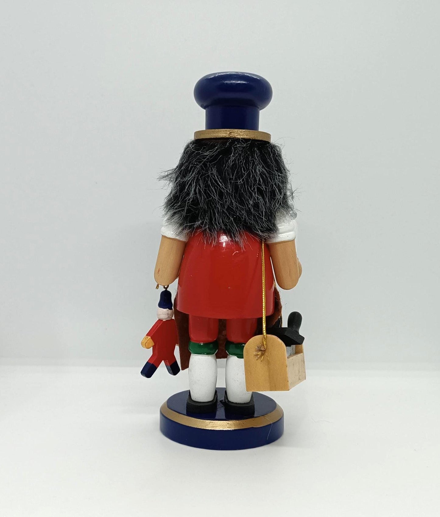 Vintage Wooden Smoker Man Raucher 8" Erzgebirge