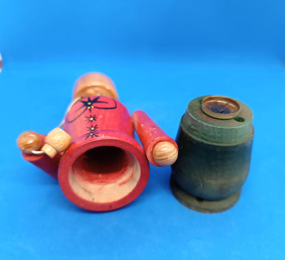 Vintage Wooden Smoker Turkish Erzgebirge 7,5"