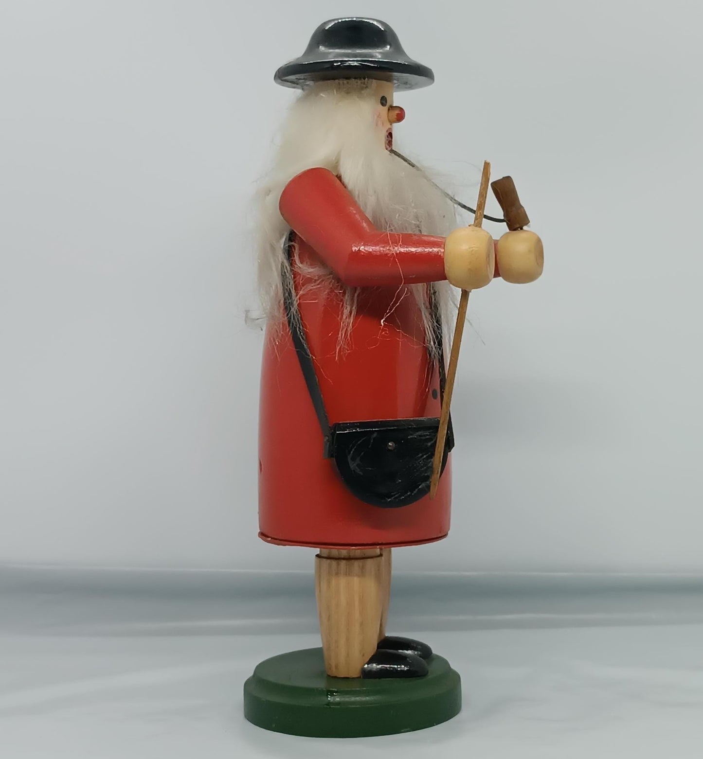Vintage Wooden Shepherd Smoker Raucher 23 cm
