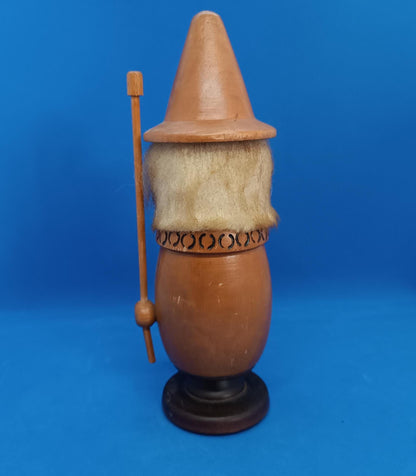 Vintage Wooden Incense Smoker Raucher 8,5"