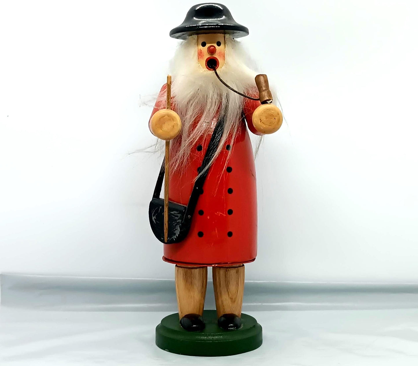 Vintage Wooden Shepherd Smoker Raucher 23 cm