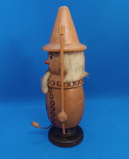 Vintage Wooden Incense Smoker Raucher 8,5"