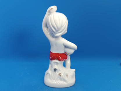 Vintage porcelain Figure Sport Football